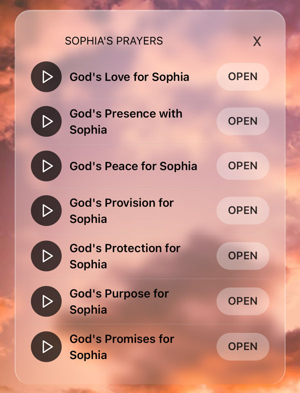App screenshot topics